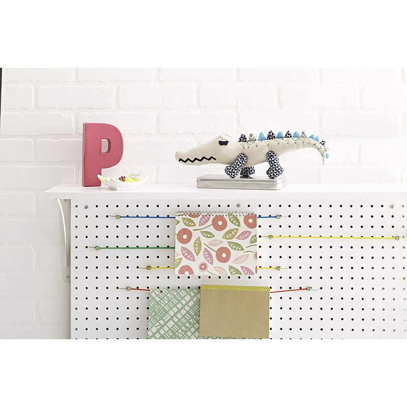 Custom Size 3/16'' X 12'' X 24'' Pegboard White Panel