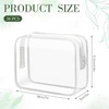 36 Stück Kosmetiktasche Transparent, Kulturbeutel Transparent, PVC Wasserdicht Kosmetiktasche, 18