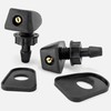 Click&Fit Universal Windshield Washer nozzles 2-Pack, Adjustable Wiper Water Sprayers,