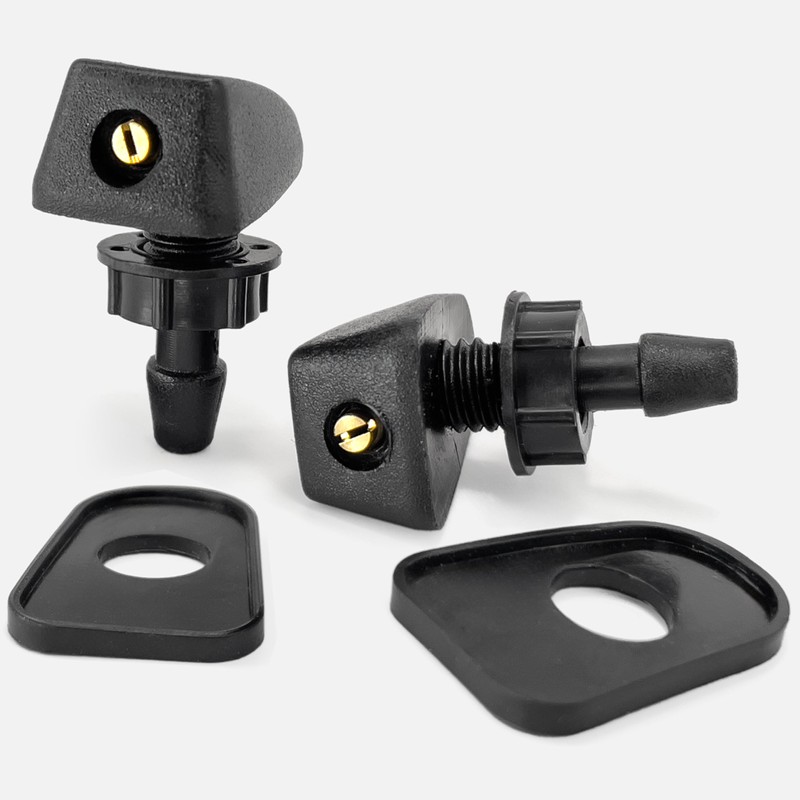Click&Fit Universal Windshield Washer nozzles 2-Pack, Adjustable Wiper Water Sprayers,