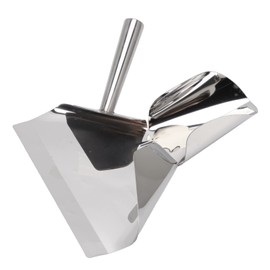 French Fries Shovel, Stainless Steel Ice Scoop Fry Bagger Scooper Chip for Packing Popcorn Rice Vegetables