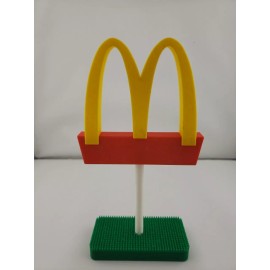 McDonald's New 3D Printed: McDonald’s Sign Advertising Golden Arches Logo 6.5" T x 3.5" W