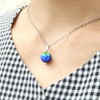 Gold Stone Keramarin Firefly Glass Necklace, Okinawa, Kerama Islands, Luminous