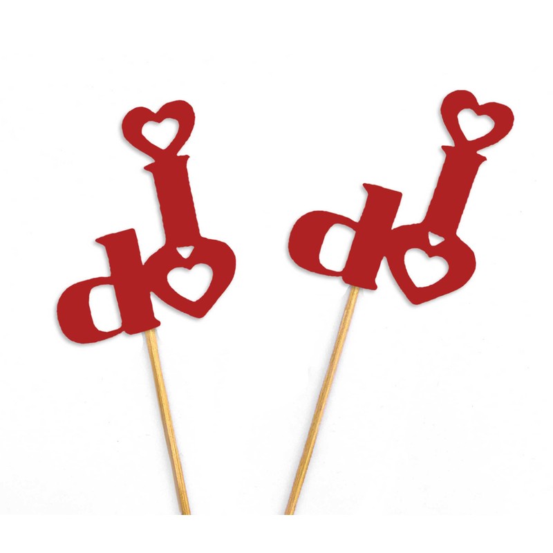Darling Souvenir, Wedding I Do Cupcake Toppers, Party Dessert Decorations