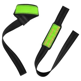 Personalizado Lawn Green Chartreuse - Muñequeras de color liso puro de 26 pulgadas, antideslizantes, para par de correas de gimnasio para levantamiento de potencia, entrenamiento de fuerza, culturismo