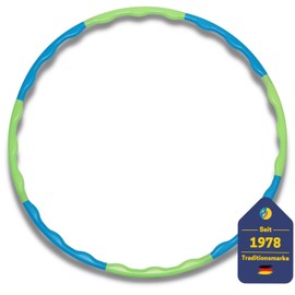 Best Sporting Hoop Fitness Hoop 80 cm I Fitness Equipment Home I Hoop Hoop Pluggable I 8-Piece Fitness Hoop I Sports Equipment Fitness Home I Blue/Green I Fitness Hoop