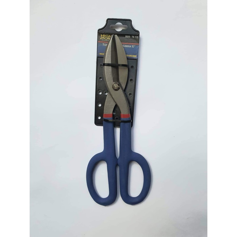 Tijera para Hojalatero 12". Hojas de Acero. Marca: High Power.
