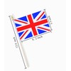 Ckexin 25Pack Small British UK Flag Handheld Mini Britain Flag