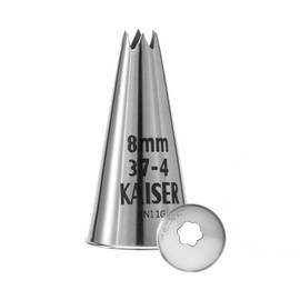 Kaiser Decoration Centre Star Nozzle, Silver, 2 Litre