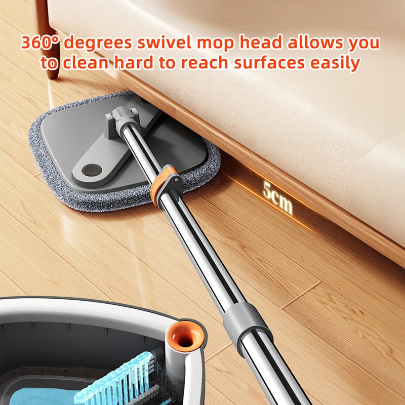Unbranded Clean&Dirty Separation 360 Spin Mop Bucket Set Wringer Mop