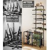 Indoor Gun Racks Wall Mount, [2025 Upgraded] Rifle Rack and
