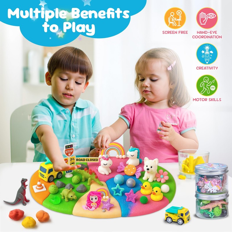 JOY SPOT! 8 Pack Sensory Dough Kit
