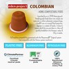 THE EDEN PROJECT 100 COLOMBIAN Home Compostable Coffee Pods -