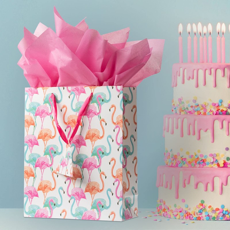 Bobobag 13" Large Gift Bag with Tissue Paper for Birthday