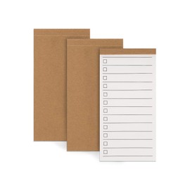 Newkita 3 Pack Daily To Do List Notepad, 2.7x 5.3 Inch Pocket Notepad, Lined Paper for Wish List, Memo Pad, School Supplies, Grocery List, Meal Planning, Study Tasks - 50 Sheets per Pad