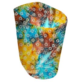 Penny's Needful Things Batik Tie Dye Cover Compatible with Ninja Creami Ice Cream Maker  - Orange Teal Green Floral