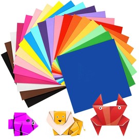 Origami Paper, 120 Sheets 15 x 15 cm Origami Paper Double Sided 20 Colors Small Origami Paper Squares for Kids DIY School Arts Crafts Projects Kids and Adults (70gsm)