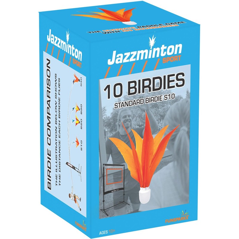 Jazzminton® Sport - 10 Standard Birdies S10 - Indoor Feather