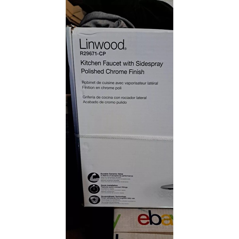 KOHLER Linwood Kitchen Faucet With side spray chrome polished R29671-CP