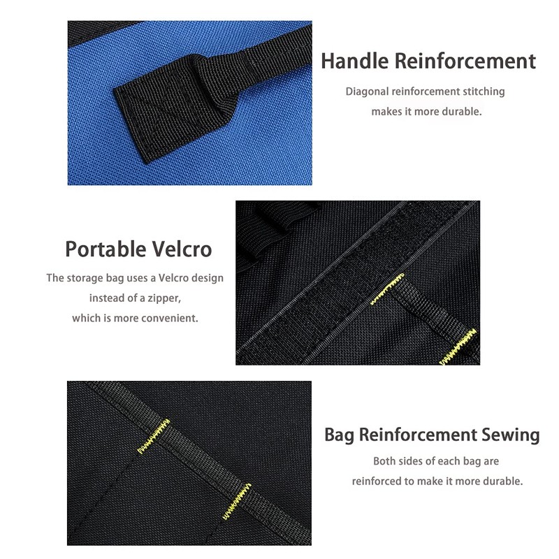 Lichi Tool Roll Bag, Portable tool Bags, 38 pockets Tool