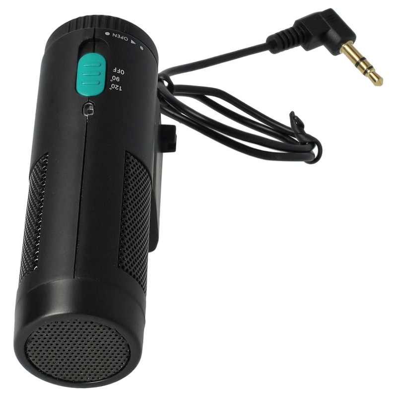vhbw External Stereo Microphone Compatible with Sony Alpha DSLR-A700Z, DSLR-A850,