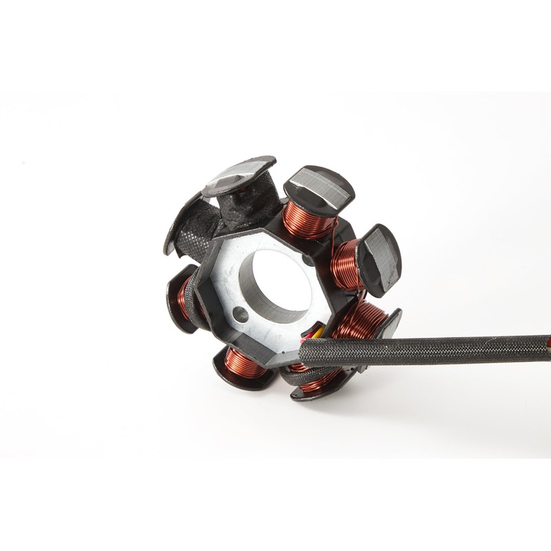 GY6 Magneto Stator 8 Coil with Magneto Flywheel Puller Kit