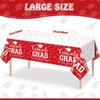 3Pcs Graduation Tablecloth Party Decorations,Large Disposable Graduation Cap Congratulations Grad