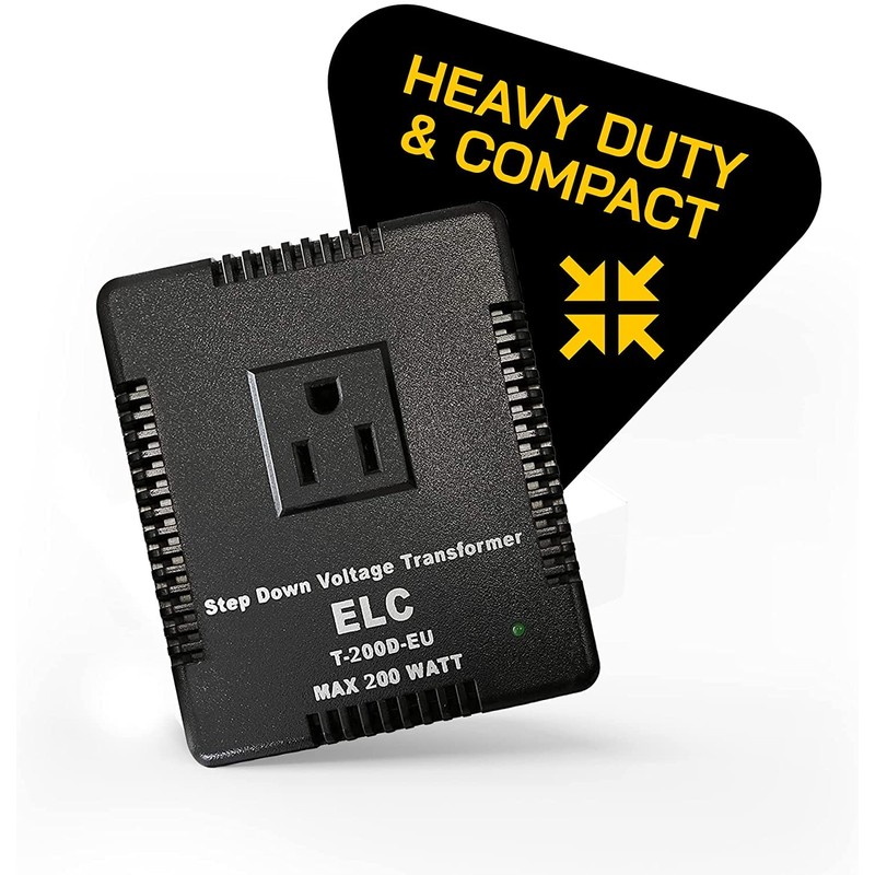 ELC 200-Watt Voltage Converter - Step Down - 220v to