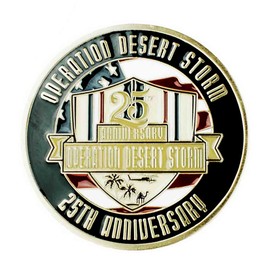 Operation Desert Storm Challenge Coin 25th Anniversary Military Patriotic Products Perisan Gulf War Gifts for Veterans VetFriends.com