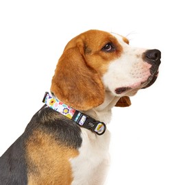 Dog Collar Adjustable Summer Flower Dog Collars with Safety Buckle Soft Comfortable Pet Collar for Small Medium Large Dogs