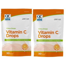 Quality Choice Citrus Drops Vitamin C – Immune System Support, 30 Count - 2 Pack