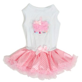 Pink / White Cupcake Petti Dress for Dogs