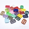 JIHUOO 60 Pcs 1 inch Plastic Slide Buckles Slider Adjuster