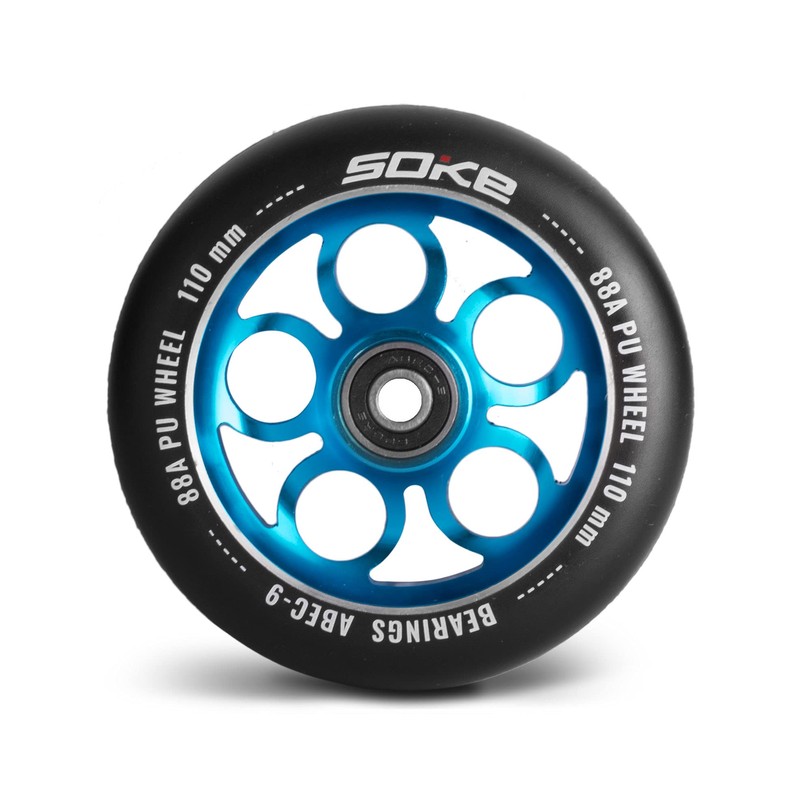 SOKE Scooter Räder 1677, 5x12x12cm, Zwei Stück, Blau, Langlebig, für