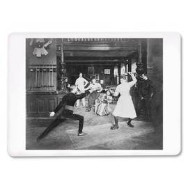 Lantern Press Man and Woman Fencing Photograph (52 Playing Cards, Poker Size Card Deck with Jokers)