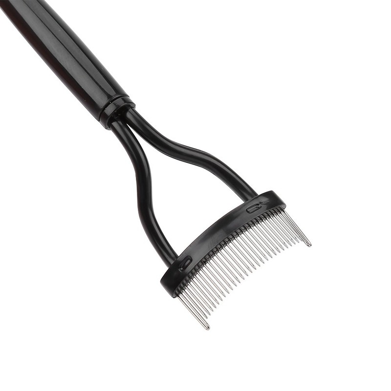 Peine para pestañas, Cepillo para cejas con rimel de aguja