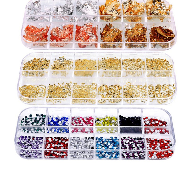 Nail Art Kit Professional Brush Decoration Thread Stamping Sticker Nail