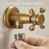 Brass Triangle Valve Water Control Valve Retro Tap Angle Valve