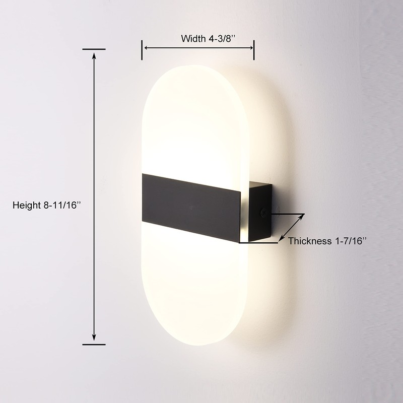 Maichis 2Pack LED RV Vanity Wall Sconce with Switch, 12Volts