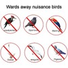15Pcs Bird Reflective Scare Rods, BetterJonny 12 Inch Bird Twister