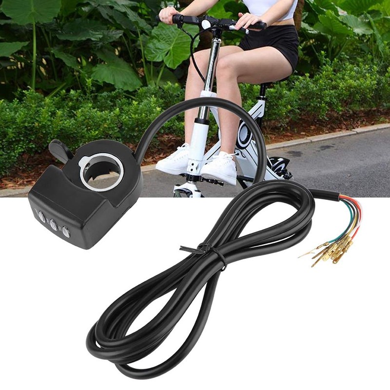 48V Speed Control Twist Thumb Throttle Assembly for E Bike