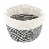 Foldable Laundry Basket Multipurpose Large Capacity Cotton Linen Woven Collapsible