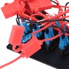 12-24V 5 Gang On/Off Toggle Switch Panel Dual USB Voltmeter