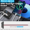 RV USB Outlet 12 Volt USB Car Charger with Voltmeter