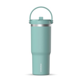 Hydrapeak Nomad 32 oz Tumbler with Handle and Straw Lid, Leakproof, Double Insulated, 32oz Cup Stainless Steel (Pale Sage)