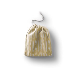 Le Jardin du Lin Bedruckte Baumwoll Taschen mit Kordelzug, Einkaufstasche, Beutel, Stoffsack, Stofftasche, Gemüsesack, Wiederverwendbare, Umweltfreundlich, Mehrzweck, Faltbar, Größe: 12x15 Cm