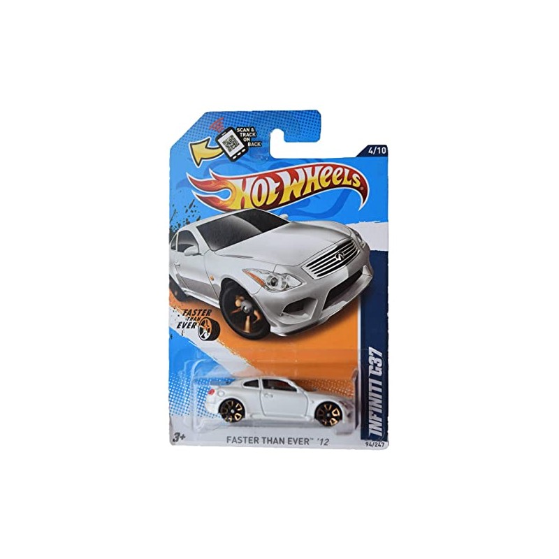 Hot Wheels 1:64 Scale 2012 Infiniti G37 Die-Cast Car Model,