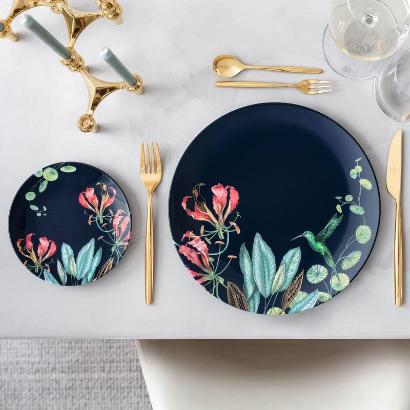 Villeroy & Boch Signature Avarua Bread Plate, 16 cm, Blue/Multi-Coloured
