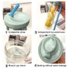 FRLUYNG Water Bottle with Fruit Container, 700 ml, Water Bottle