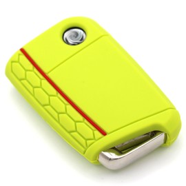 CYK www. CoverYourKey .de Schlssel Hlle VB fr 3 Tasten Auto Schlssel Silikon Cover Schlsselhlle Etui Schutzhlle (Limegreen)